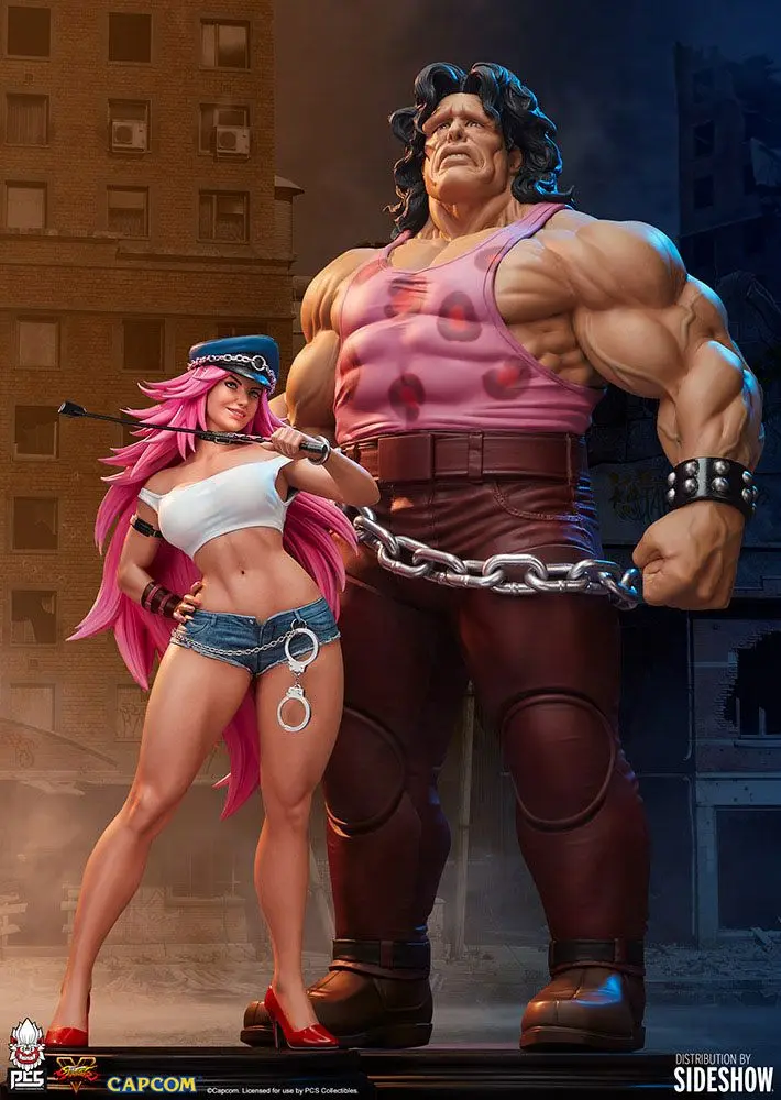 Street Fighter1/4 Mad Gear Exclusive Hugo &amp; Poison szobor figura csomag 43 - 67 cm termékfotó