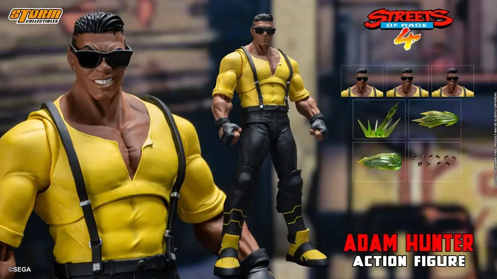 Streets of Rage 4 1/12 Adam Hunter akciófigura 18 cm termékfotó