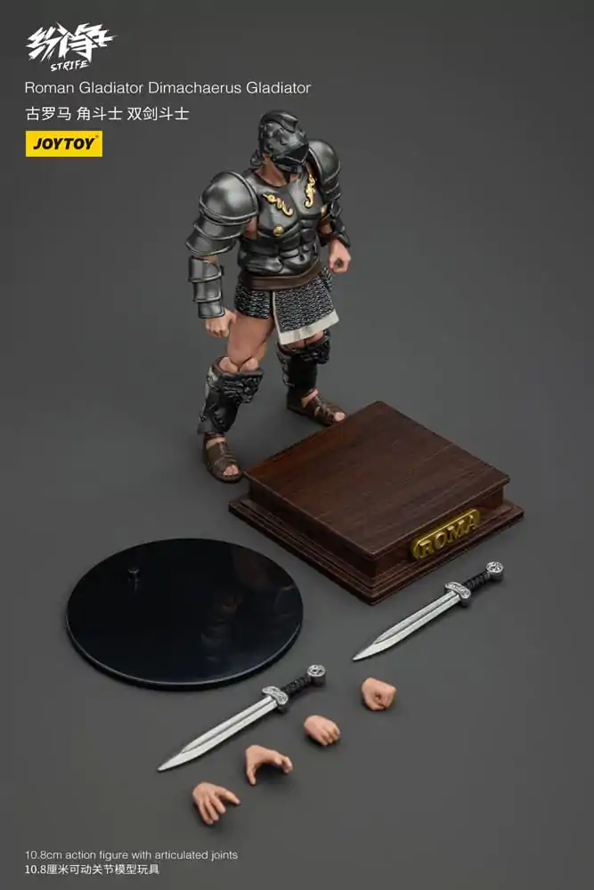 Strife 1/18 Roman Gladiator Dimachaerus Gladiator akciófigura 11 cm termékfotó