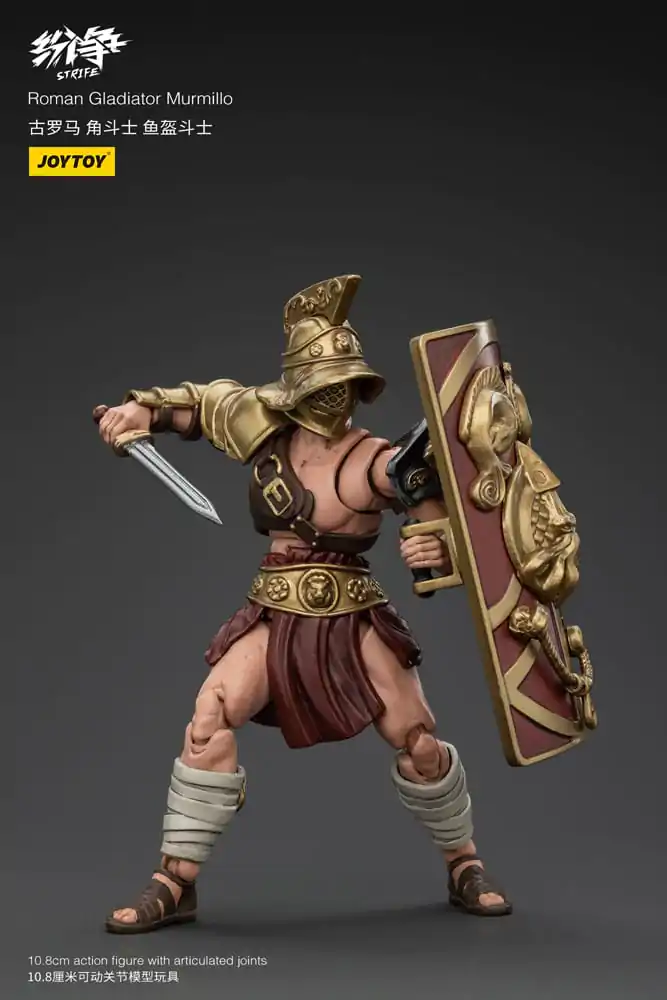 Strife 1/18 Roman Gladiator Murmillo akciófigura 11 cm termékfotó