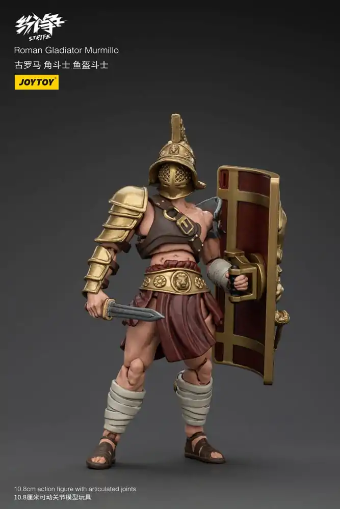 Strife 1/18 Roman Gladiator Murmillo akciófigura 11 cm termékfotó