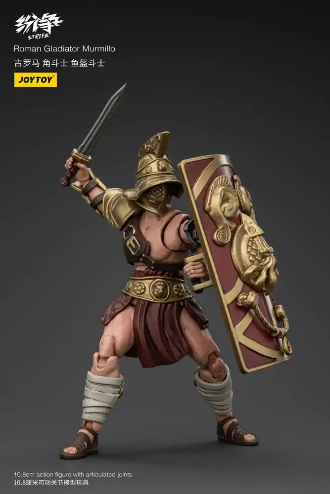 Strife 1/18 Roman Gladiator Murmillo akciófigura 11 cm termékfotó