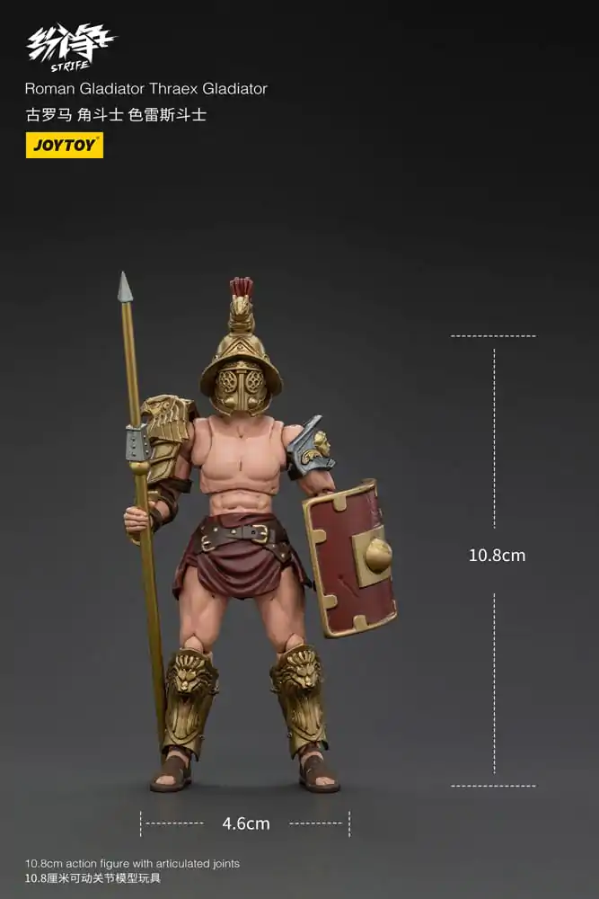 Strife 1/18 Roman Gladiator Thraex Gladiator akciófigura 11 cm termékfotó