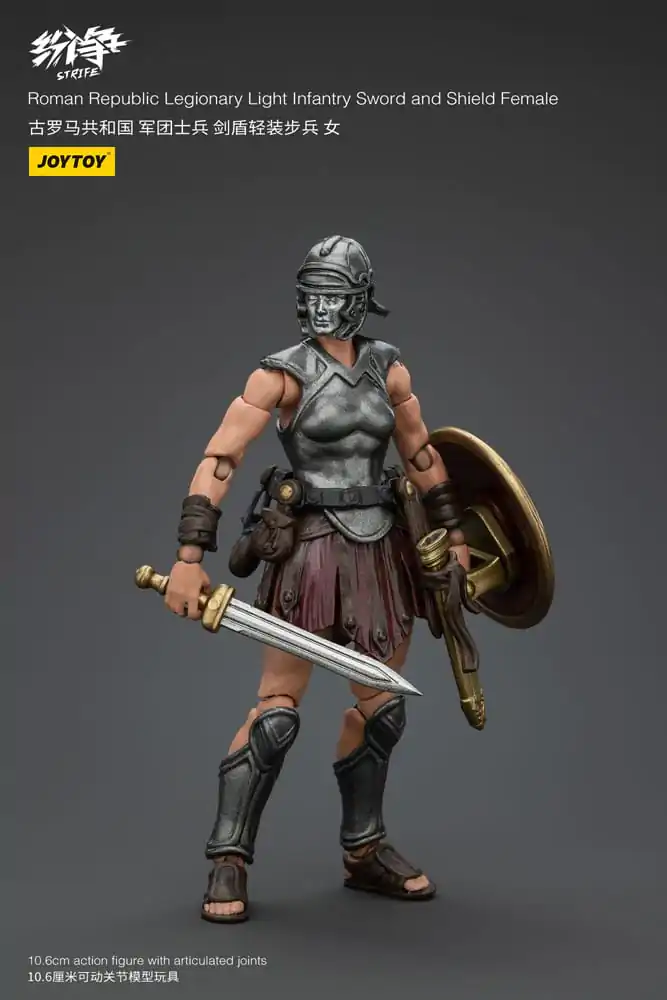 Strife 1/18 Roman Republic Legionary Light Infantry Sword and Shield Female akciófigura 11 cm termékfotó