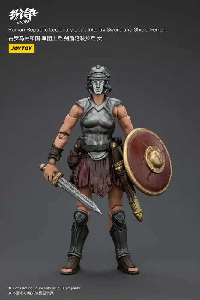 Strife 1/18 Roman Republic Legionary Light Infantry Sword and Shield Female akciófigura 11 cm termékfotó