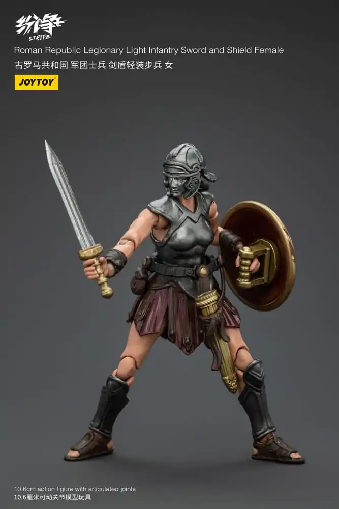 Strife 1/18 Roman Republic Legionary Light Infantry Sword and Shield Female akciófigura 11 cm termékfotó