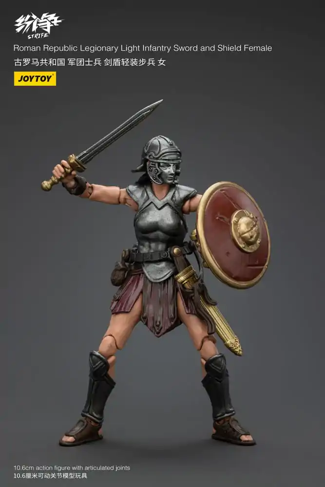 Strife 1/18 Roman Republic Legionary Light Infantry Sword and Shield Female akciófigura 11 cm termékfotó