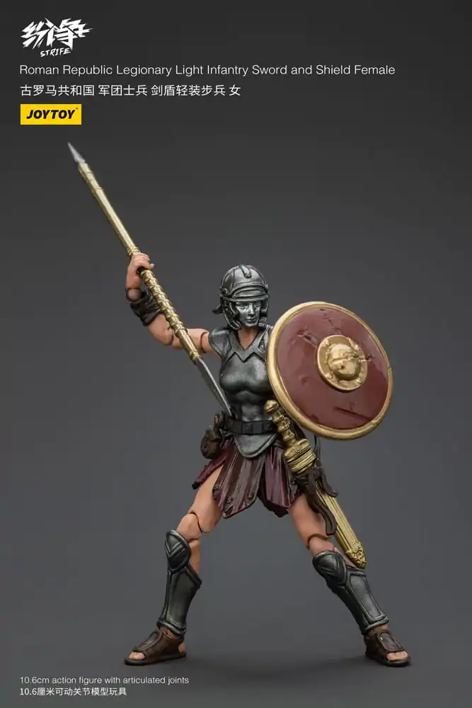 Strife 1/18 Roman Republic Legionary Light Infantry Sword and Shield Female akciófigura 11 cm termékfotó