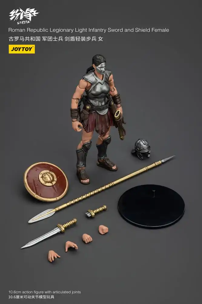 Strife 1/18 Roman Republic Legionary Light Infantry Sword and Shield Female akciófigura 11 cm termékfotó