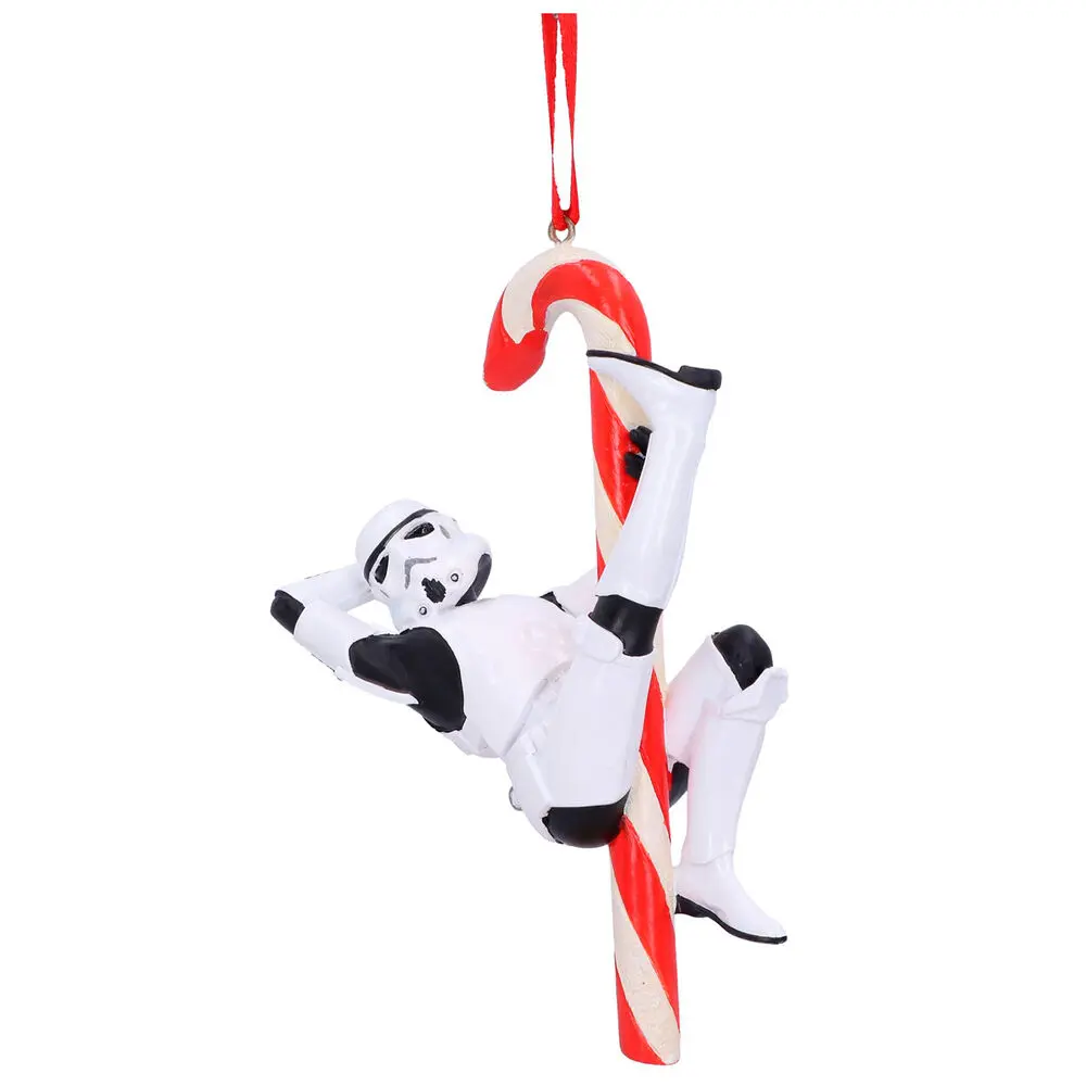 Original Stormtrooper Hanging Tree Ornament Candy Cane 12 cm termékfotó