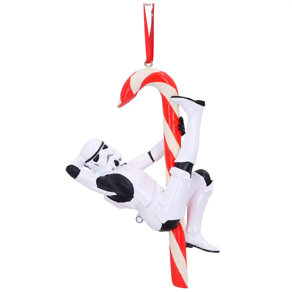 Original Stormtrooper Hanging Tree Ornament Candy Cane 12 cm termékfotó