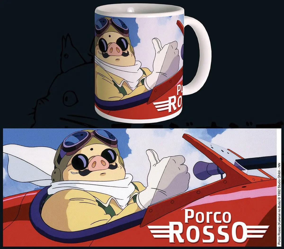 Studio Ghibli Porco Rosso bögre termékfotó