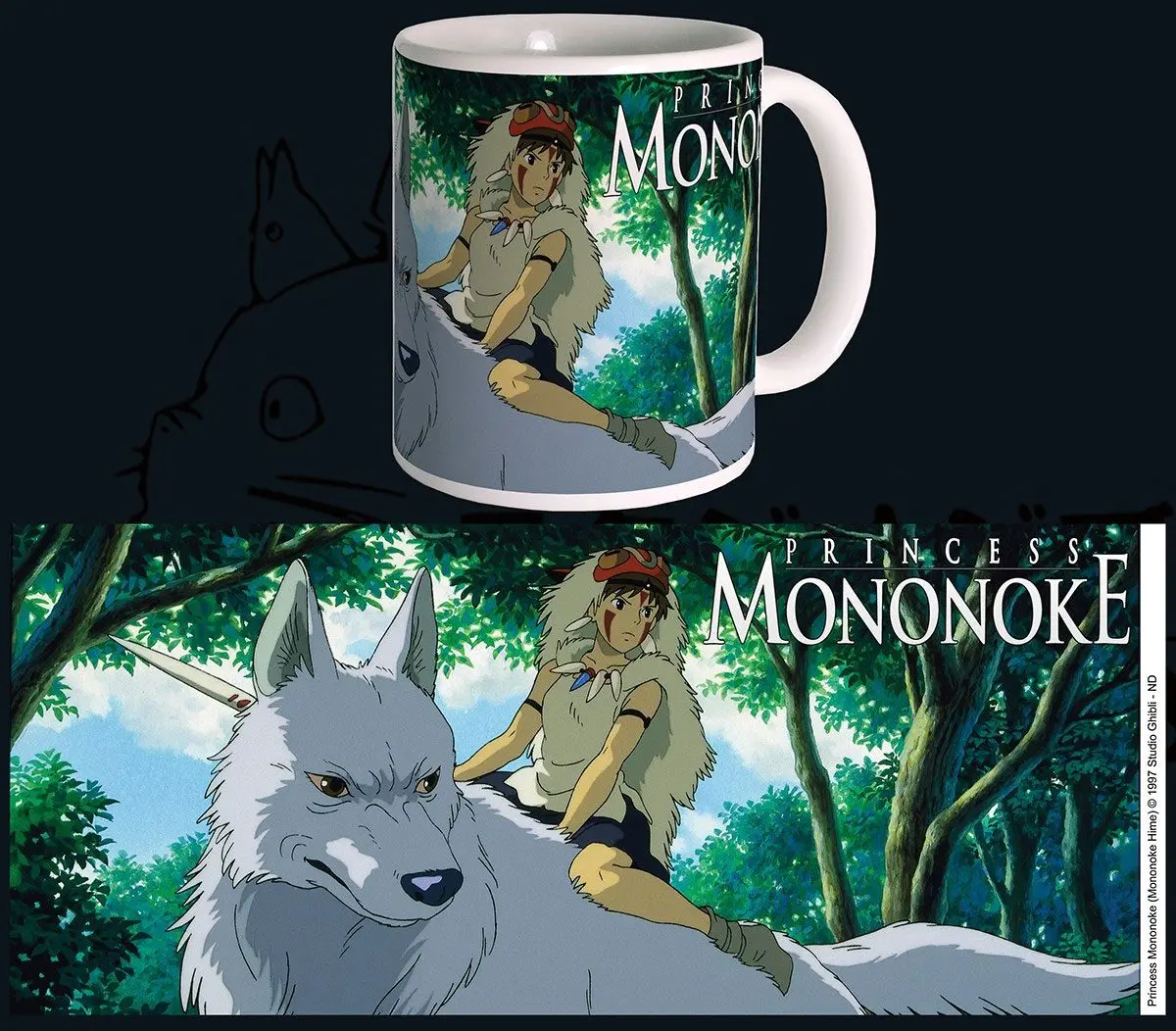 Studio Ghibli Princess Mononoke bögre termékfotó