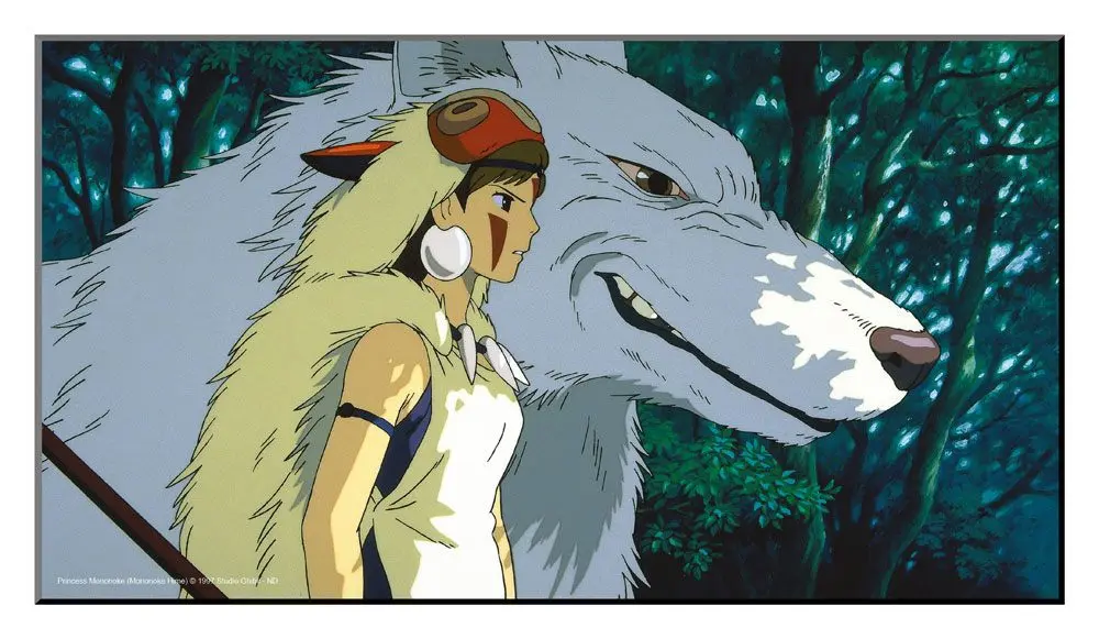 Studio Ghibli Princess Mononoke fa fali kép 37,5 x 20,5 cm termékfotó