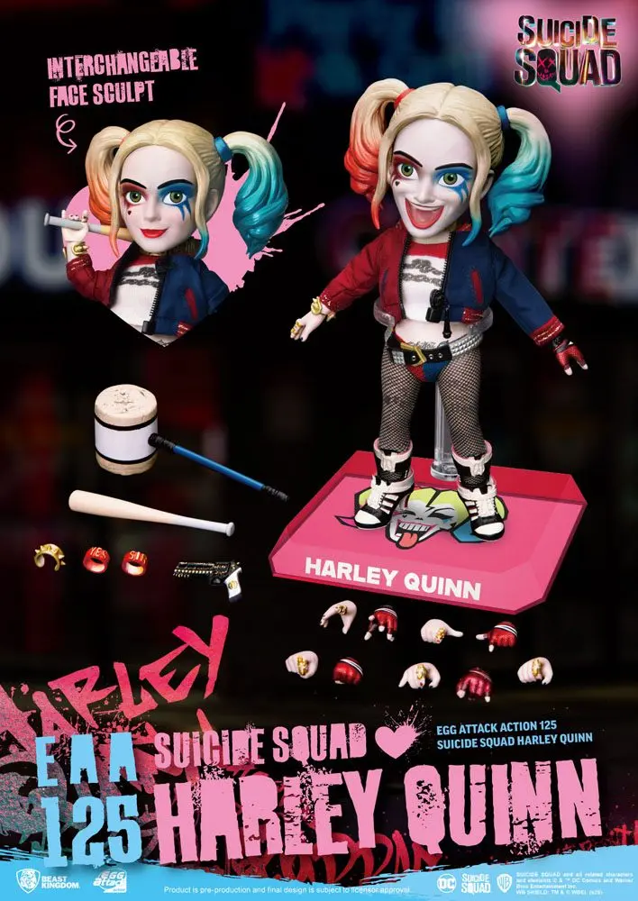 Suicide Squad Egg Attack Action Harley Quinn akciófigura 17 cm termékfotó