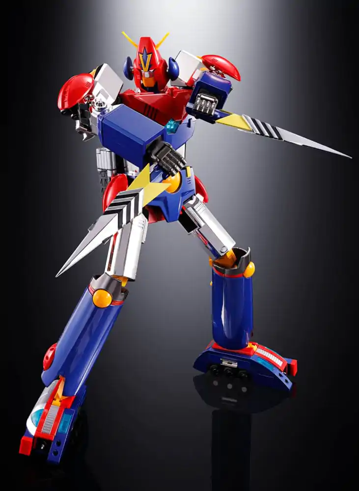 Super Electromagnetic Machine Voltes V Soul of Chogokin Diecast Action Figure GX31-SP Com-Battler V Chogokin 50th Anniversary Ver. 25 cm termékfotó