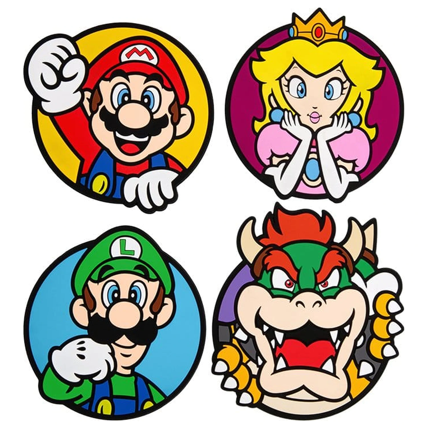 Super Mario 4 db-os poháralátét csomag termékfotó