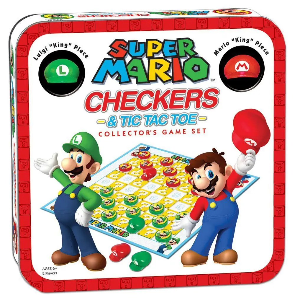 Super Mario Boardgame Checkers Collector's Game Angol nyelvű termékfotó