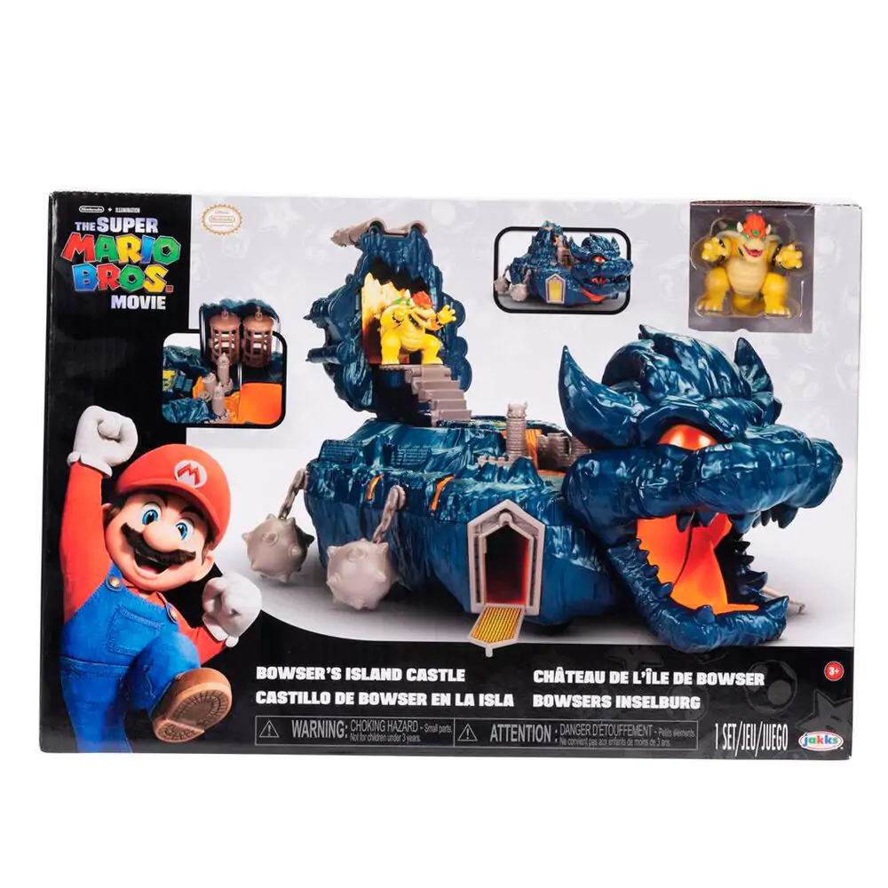 Super Mario Bros Bowser Island Castle játékkészlet termékfotó