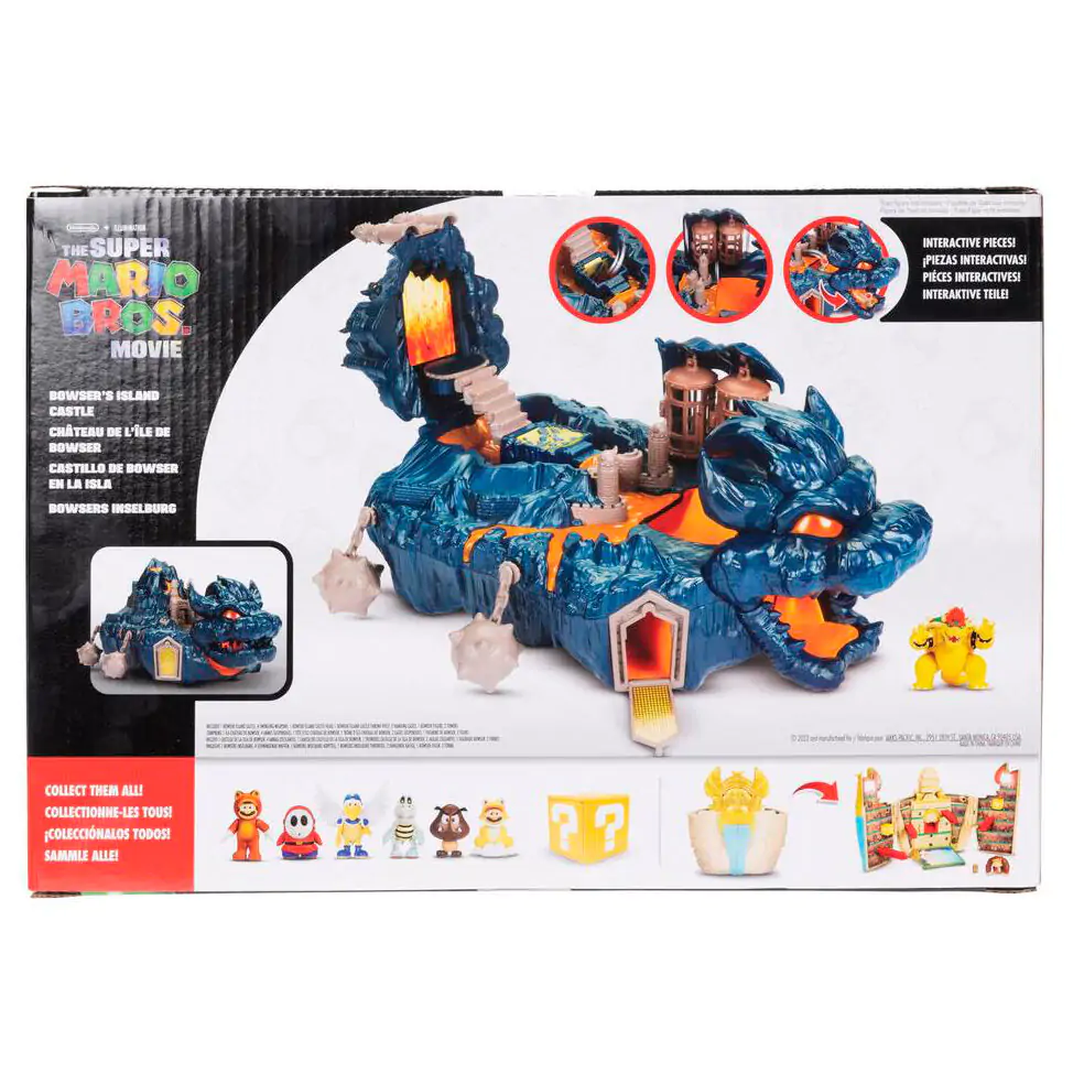 Super Mario Bros Bowser Island Castle játékkészlet termékfotó