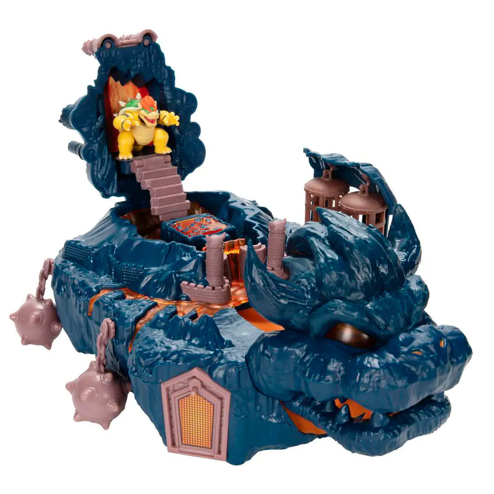 Super Mario Bros Bowser Island Castle játékkészlet termékfotó