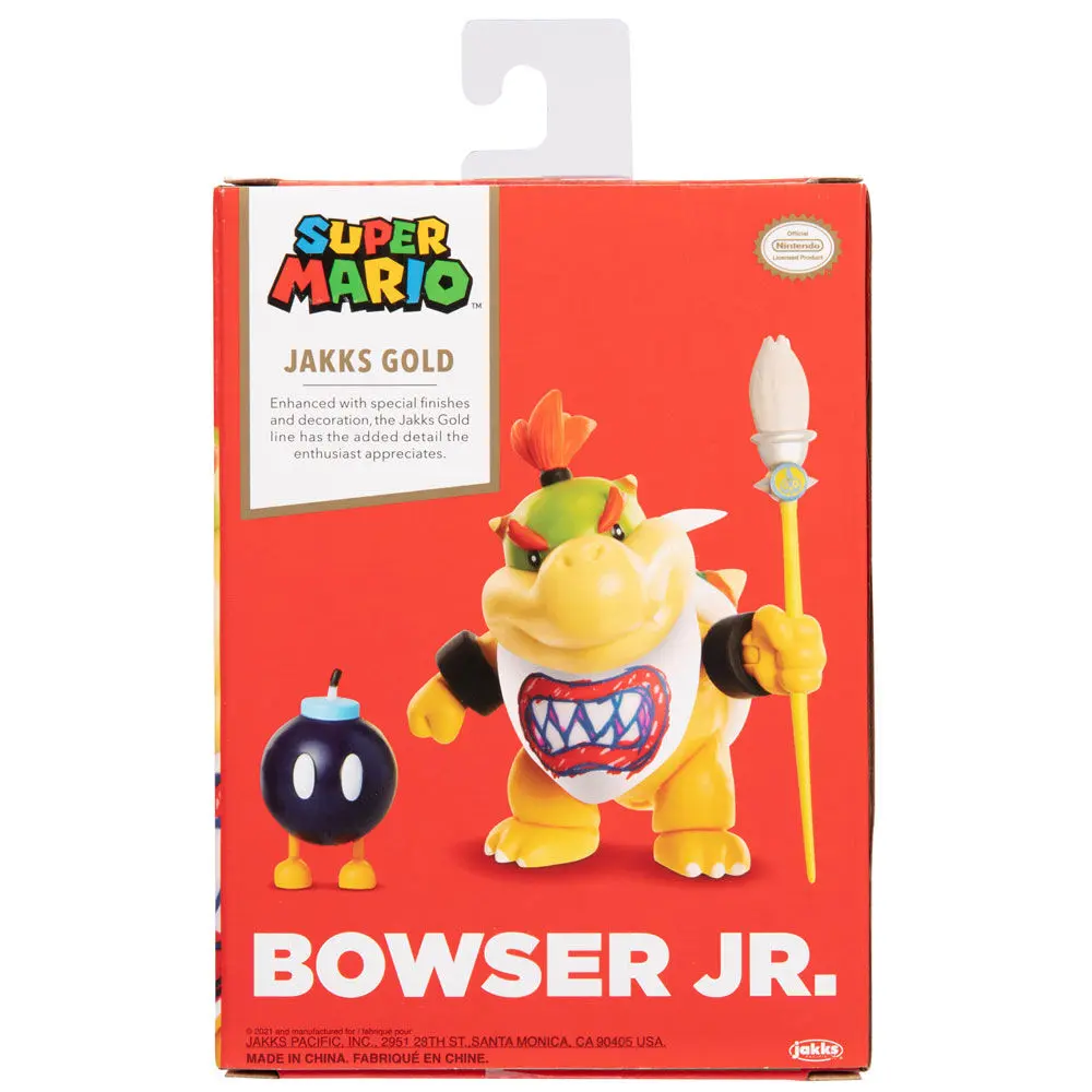 Super Mario Bros Bowser Jr Gold figura 10cm termékfotó