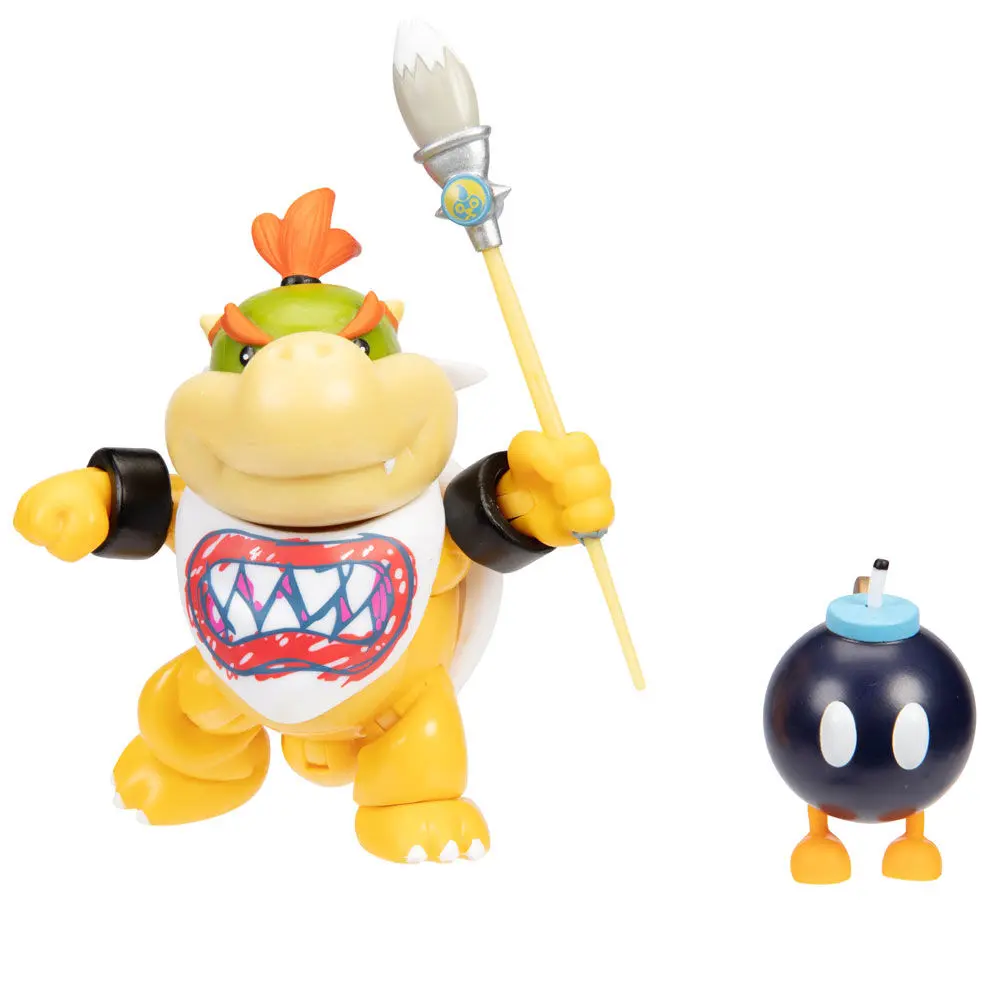 Super Mario Bros Bowser Jr Gold figura 10cm termékfotó