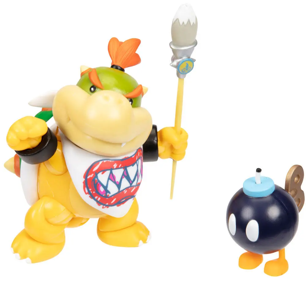 Super Mario Bros Bowser Jr Gold figura 10cm termékfotó