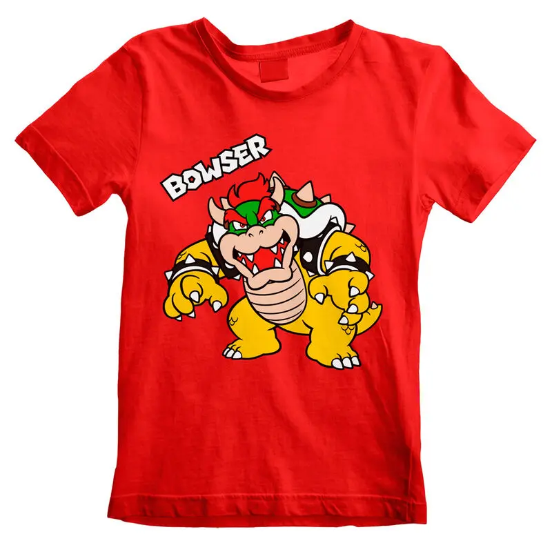 Super Mario Bros Bowser Text gyerek póló termékfotó