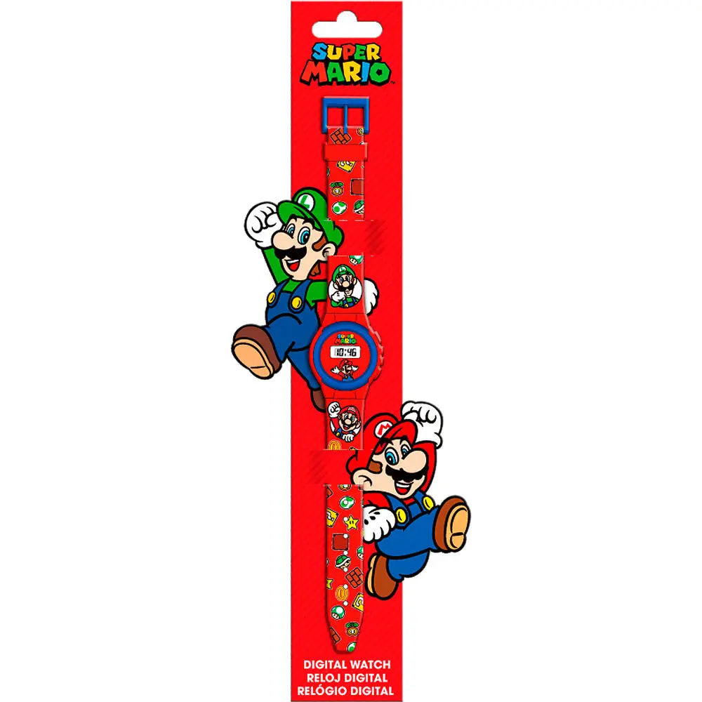 Super Mario Bros digitális óra termékfotó