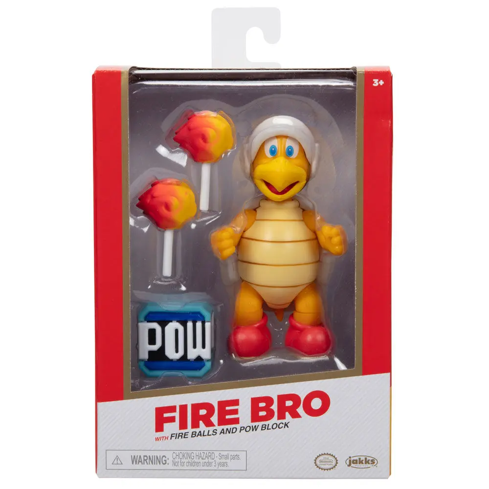 Super Mario Bros Fire Bro Gold figura 10cm termékfotó