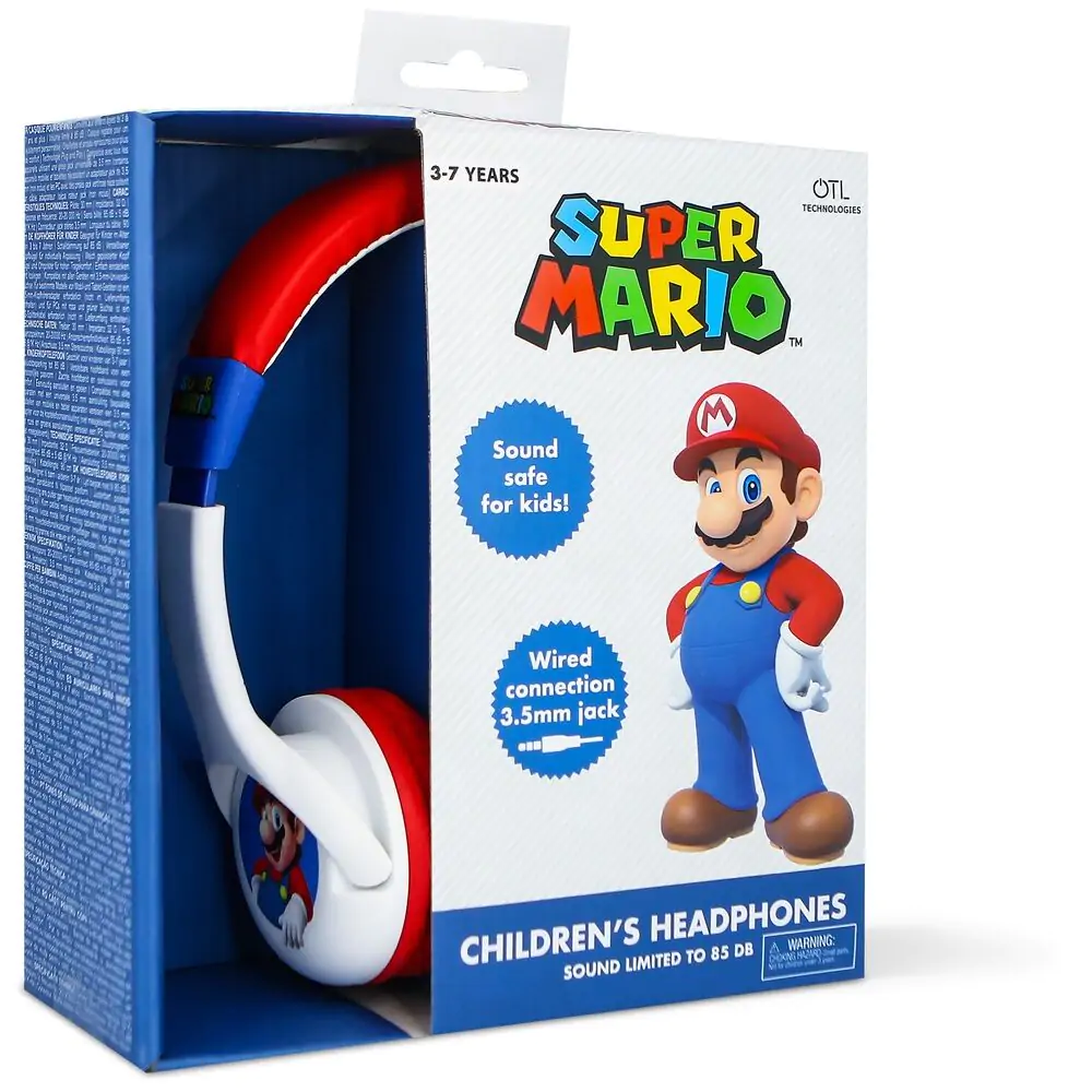 Super Mario Bros gyerek fejhallgató fülhallgató termékfotó
