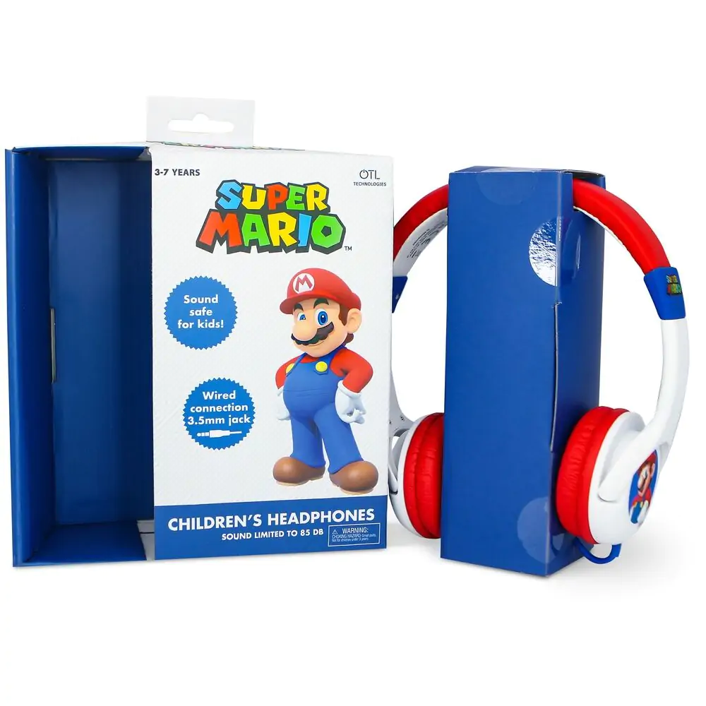 Super Mario Bros gyerek fejhallgató fülhallgató termékfotó