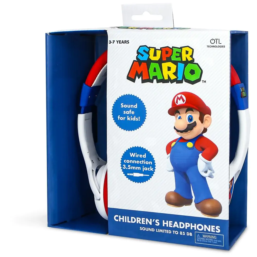 Super Mario Bros gyerek fejhallgató fülhallgató termékfotó