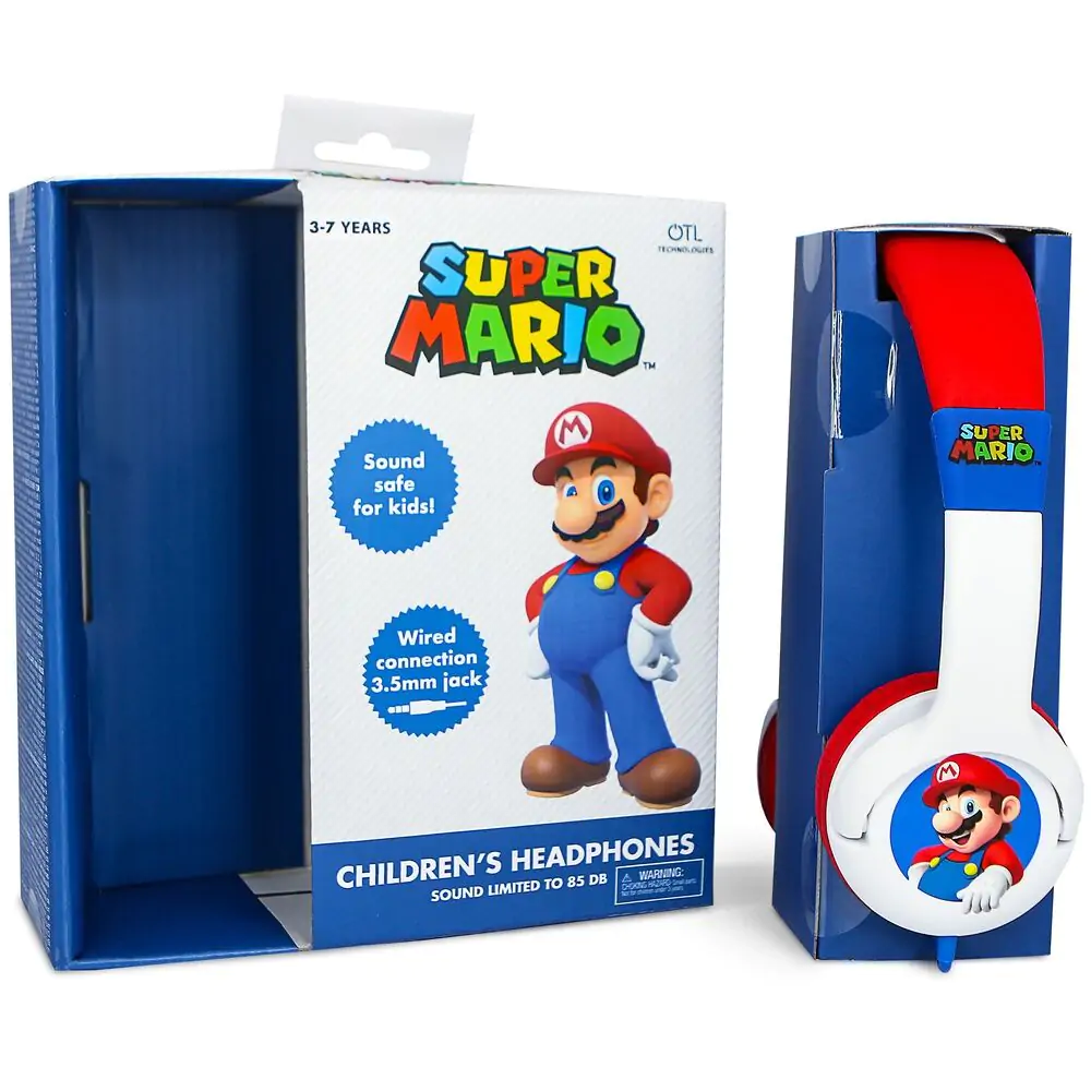 Super Mario Bros gyerek fejhallgató fülhallgató termékfotó