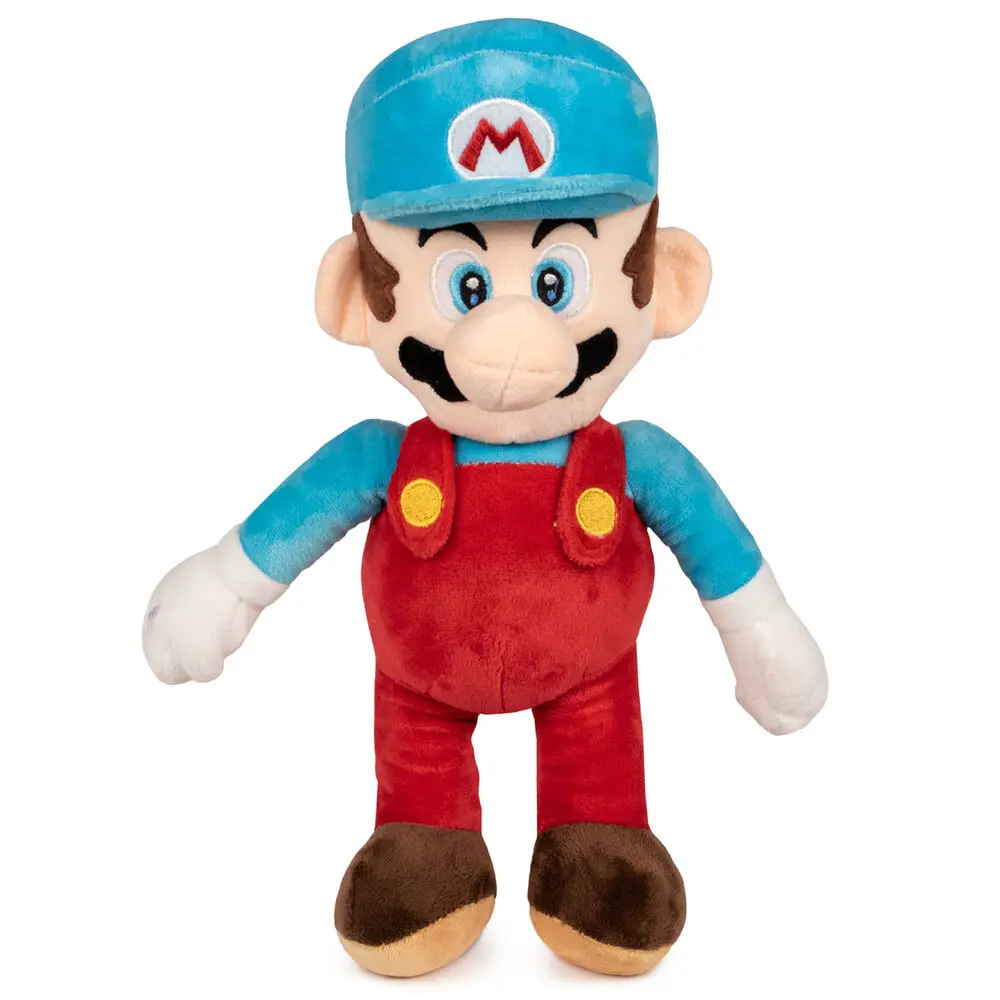 Super Mario Bros Kék Mario plüssfigura 35cm termékfotó