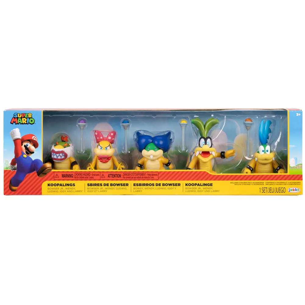 Super Mario Bros Koopalings 5db-os figura csomag 6,5cm termékfotó