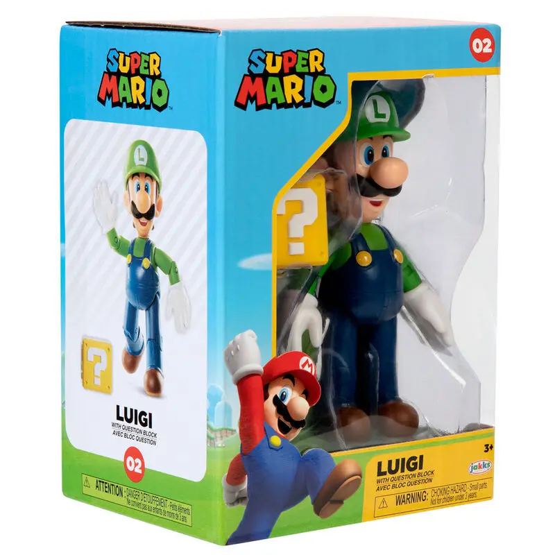 Super Mario Bros Luigi figura 10cm termékfotó
