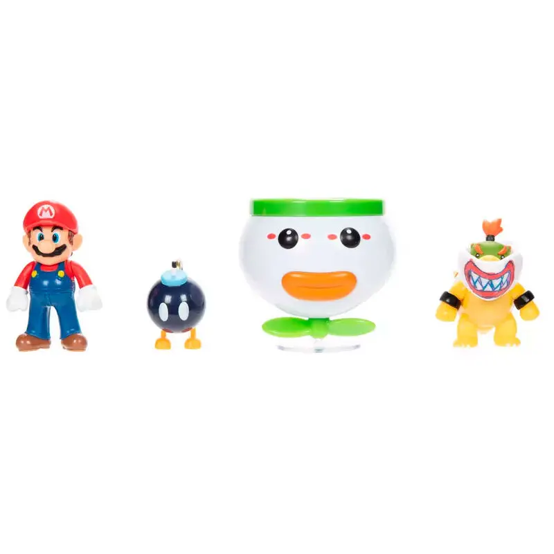 Super Mario Bros Mario and Bowser Jr. figurák 6cm termékfotó