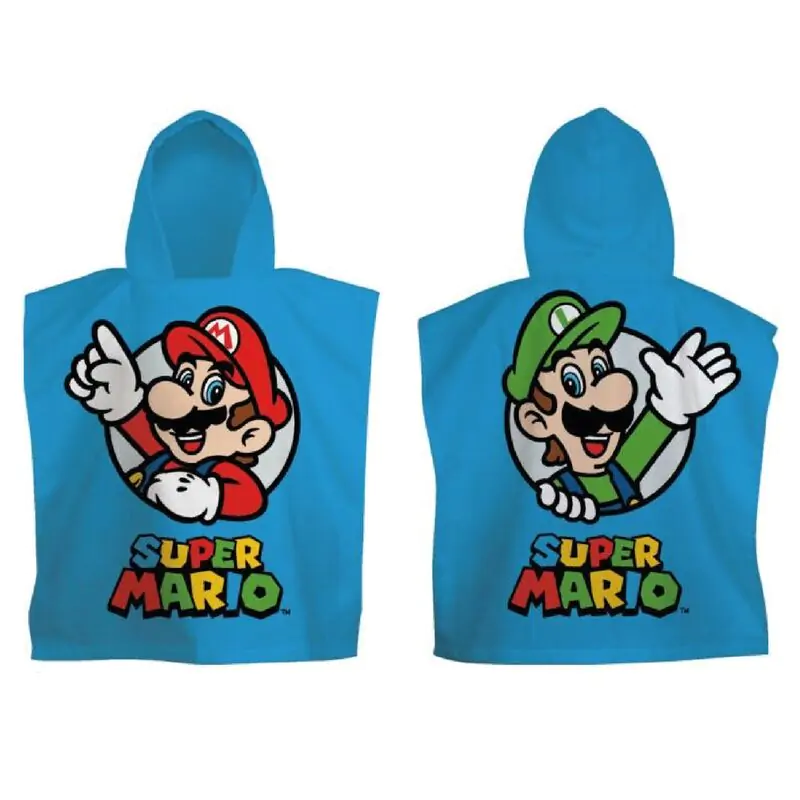 Super Mario Bros microfibre poncho beach towel termékfotó