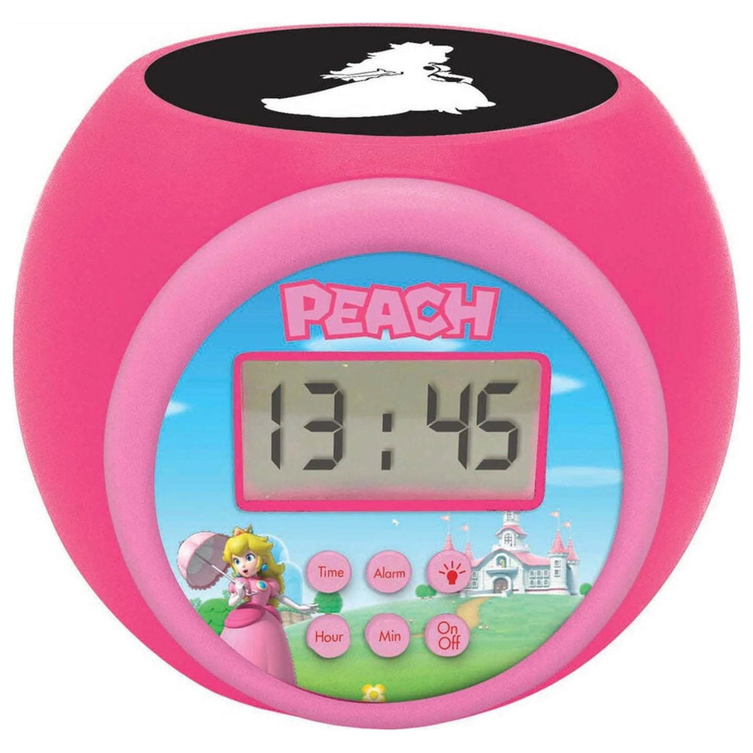 Super Mario Bros Princess Peach projectoros ébresztőóra termékfotó