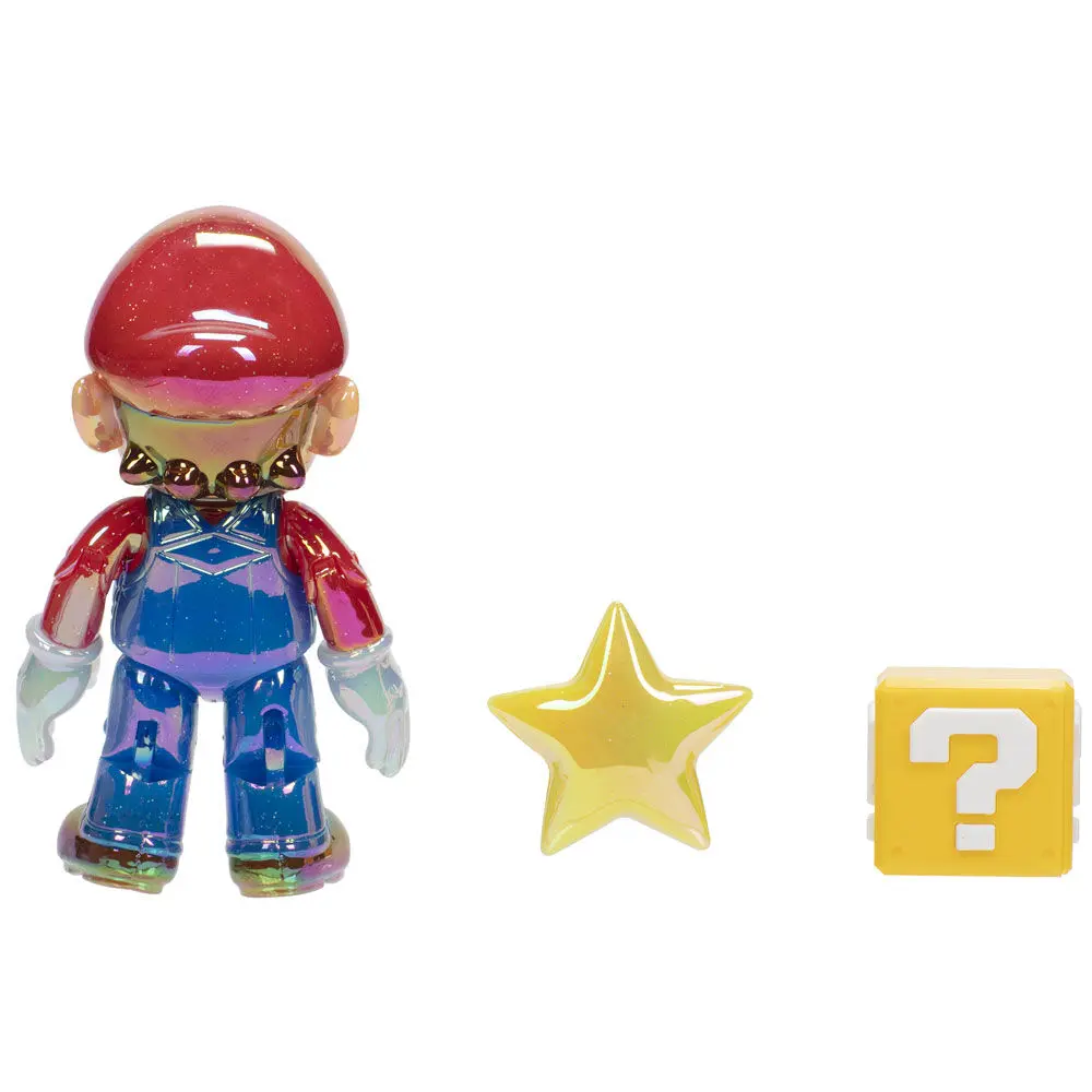 Super Mario Bros Star Power Mario Gold figura 10cm termékfotó