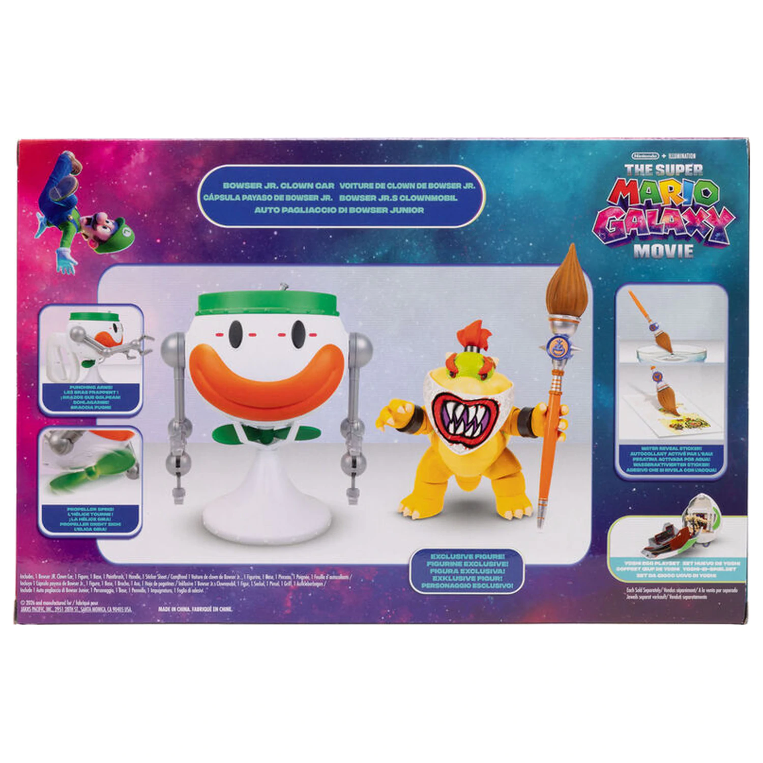 Super Mario Bros - Super Mario Galaxy Movie Bowser Jr. Clown Car figura termékfotó