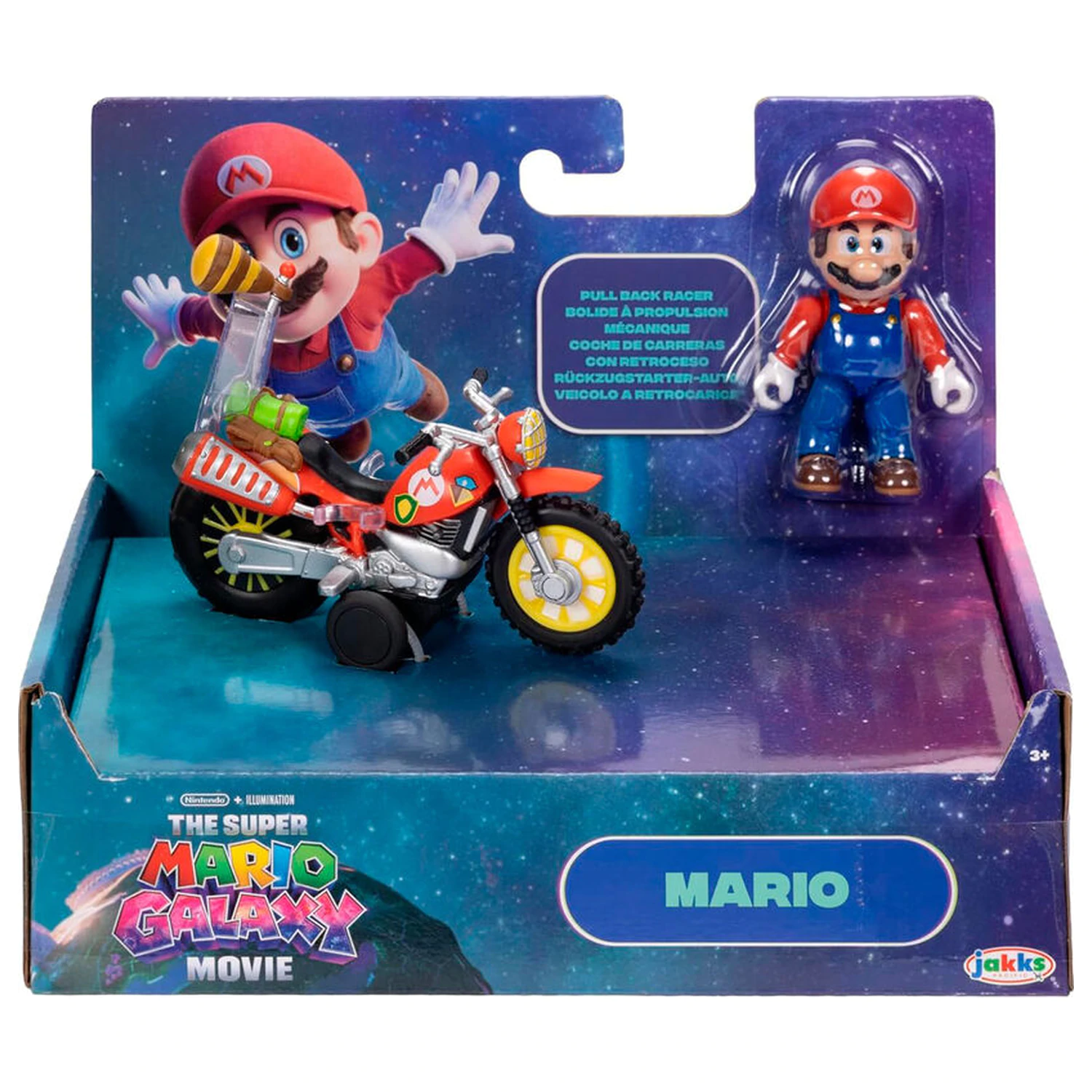 Super Mario Bros - Super Mario Galaxy Movie figura és jármű termékfotó