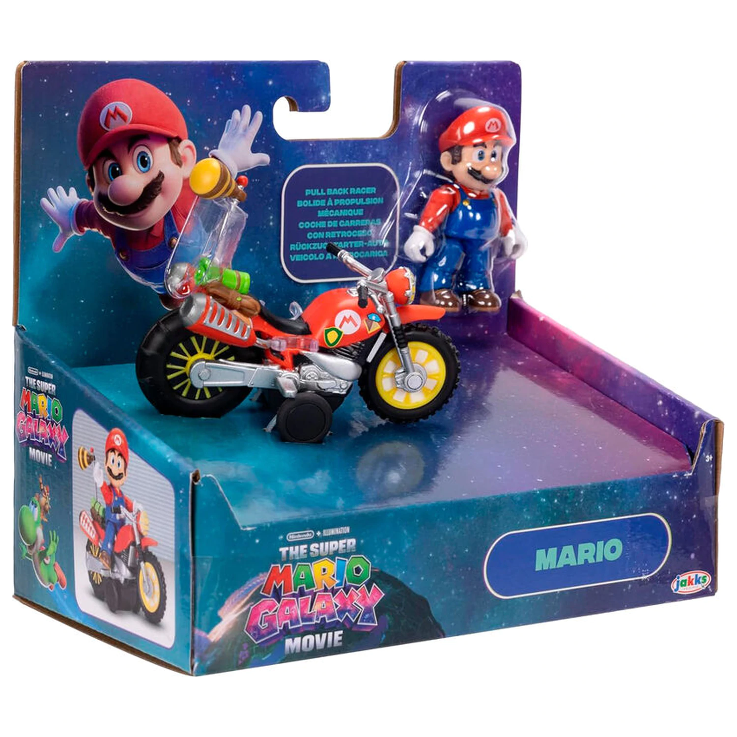 Super Mario Bros - Super Mario Galaxy Movie figura és jármű termékfotó