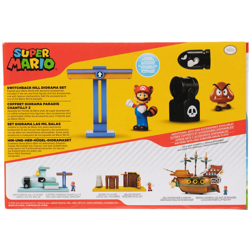 Super Mario Bros Switchback Hill diorama set 6cm termékfotó