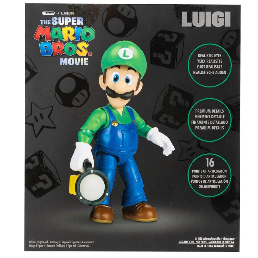 Super Mario Bros The Movie Luigi figura 13cm termékfotó
