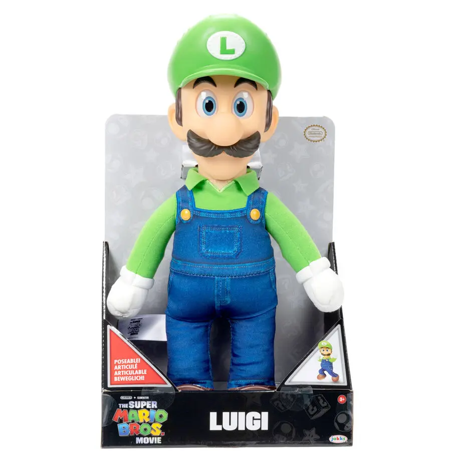 Super Mario Bros The Movie Luigi plüss 30cm termékfotó