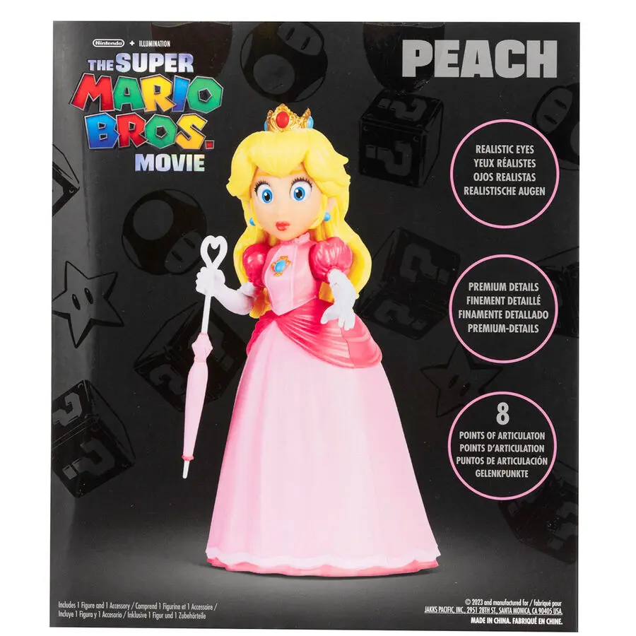 Super Mario Bros The Movie Peach figura 13cm termékfotó