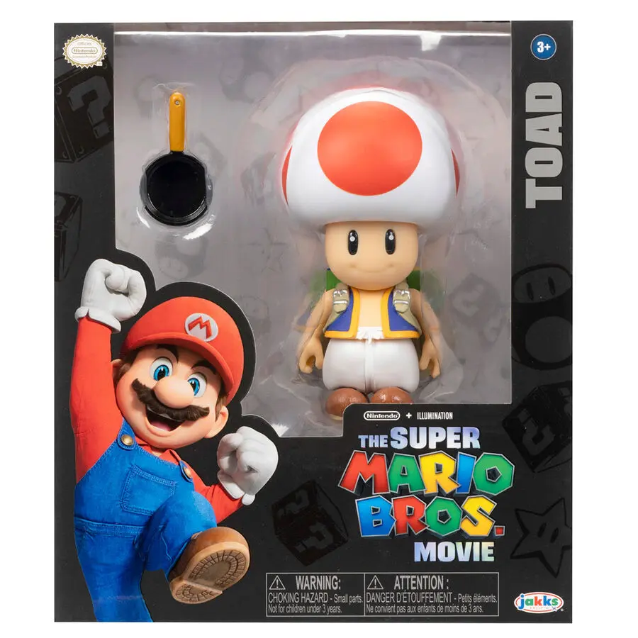 Super Mario Bros The Movie Toad figura 13cm termékfotó